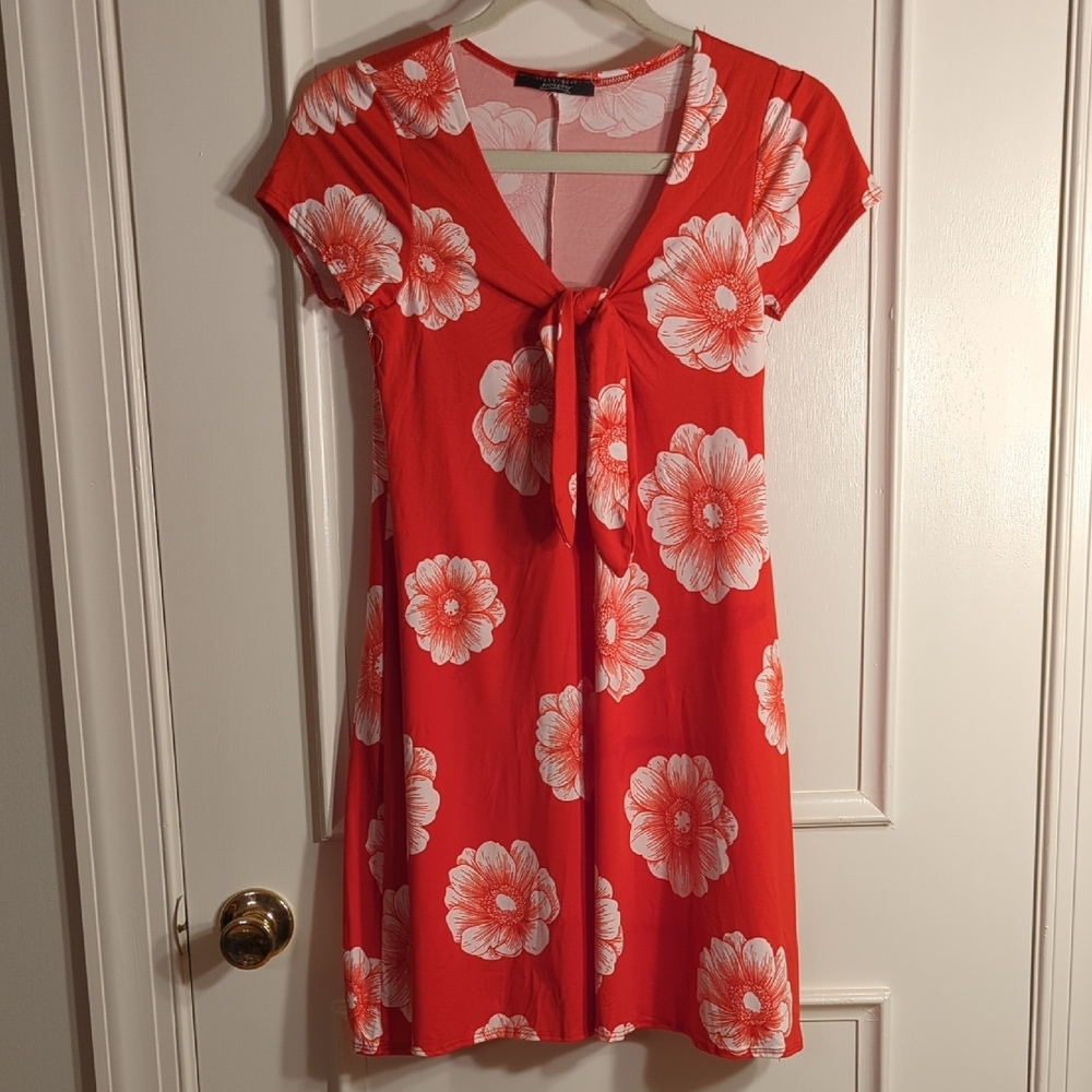 Red Floral Dress